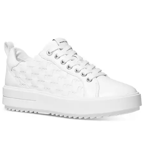BNWT Michael Kors Emmett Lace-up Embossed Sneakers - Picture 8 of 8